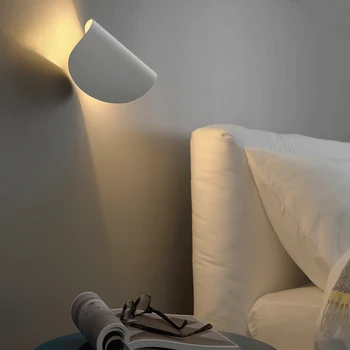Šiuolaikinės sukasi LED sienos lempos miegamojo sienos sconces namų šviesos rungtynių Meno Dekoras Apšvietimas luminaria šiaurės sukasi naktiniai staleliai, lempa