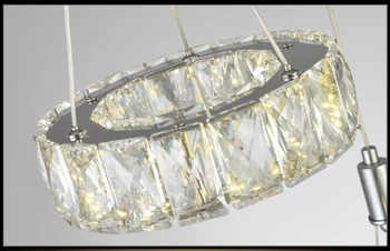 Šiuolaikinės Šviestuvo LED Kristalų Šviestuvo Žiedas Crystal Šviesos Rungtynių Sustabdymo, priedai veltiniams, vilna Lempa Lumiere, LED Apšvietimas, Lempos Ratą