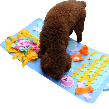 Šunelis Snuffle Kilimėlį galima Skalbti Kilimėlis Multi Standartinė Mokymo Antklodė Šėrimo Kilimėliai Šunims Šuniuką, Nosework Vilnos Pagalvėlės Dėlionės Naminių Žaislų