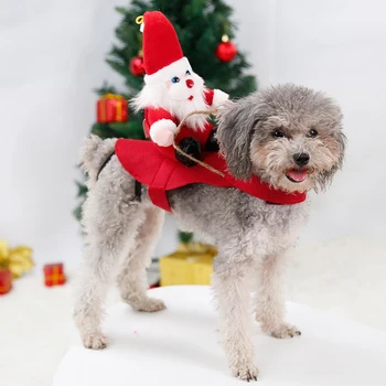 Šunų Drabužius Santa Šunų Kostiumai Kalėdų Atostogų Šalis Padažu Drabužių Smal Vidutinis Didelis Šunys Juokingi Pet Jojimo Apranga