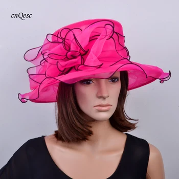 Šviesiai Rožinė vestuvių skrybėlę sinamay fascinator skrybėlę specialios occassion.
