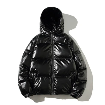 Šviesus Šuo-Striukė Žiemai Dizainerio Drabužius Mens Purus Burbulas Paltas su Gobtuvu, 2020 Mados Tendencijas Originalus Šiltas Streetwear