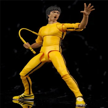 Žaidimas Death Kung Fu Meistru Bruce Lee PVC Veiksmų Skaičius, Surinkimo Žaislai, Kolekcines, 15CM