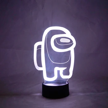 Žaidimas Tarp Mūsų 3D Lempos Dekoro LED Jutiklis Šviesos Atmosferą, Naktiniai Nakties Dovana Spalva Keičiasi Desktop USB Lempa Kavos staliukas