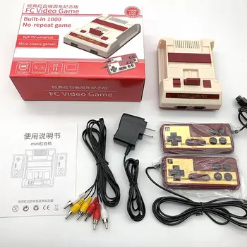 Žaidimų Valdiklis Classic Mini USB Įkrovimo Sąsają, Patvarus Žaidimų Konsolės Gamepad Built-in 1000 Klasikiniai Žaidimai, Žaidimų Mašina