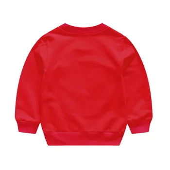 Žieminiai vaikiški marškinėliai vyrų, moterų ir vaikų ilgomis rankovėmis viršūnes Kalėdų eglutė laiškai spausdinami megztinis viršūnes футболка 6*