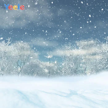 Žiemos Balto Sniego Šalies Kalnų Miško, Medžio, Dangaus Kalėdų Fonas Vinilo Fotografijos Fone Fotostudija Photophone
