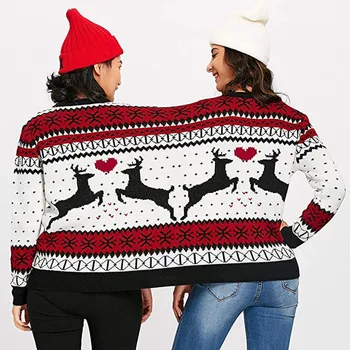 Žiemos Porų Megztinis (puloveris) 2020 Dviejų Asmuo Megztinis Porų Puloveris Naujovė Kalėdų džemperis moterims Traukti Femme s-xxxl