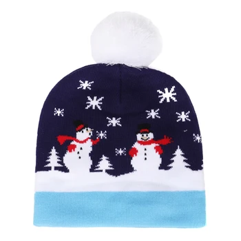 Žiemos Skrybėlės Moterims Išlaikyti Šiltas Vyrų Kepuraitė Kalėdų Pompom Skrybėlę Santa Claus Snaigės Nekaltas Kepurės Įdomus Apsidraudimo Kalpokių Naujas