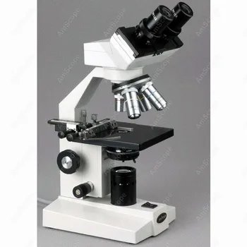 Žiūronų Biologinis Mikroskopas--AmScope Prekių 40X-1000X Žiūronų Biologinis Mikroskopas w/ Mech. Etapas B100-MS