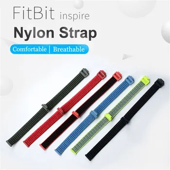 Žiūrėti Diržu, Fitbit įkvėpti HR apyrankė pakeisti fitbit Įkvėpti hr nailono diržas kvėpuojantis Smart praktiški Priedai