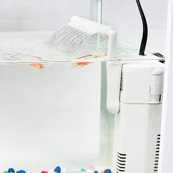 Žuvų bako filtras Akvariumo filtras įranga Deguonies aparatas cirkuliacijos siurblio Krioklys lietaus tipo vėžlys bakas trys viename 